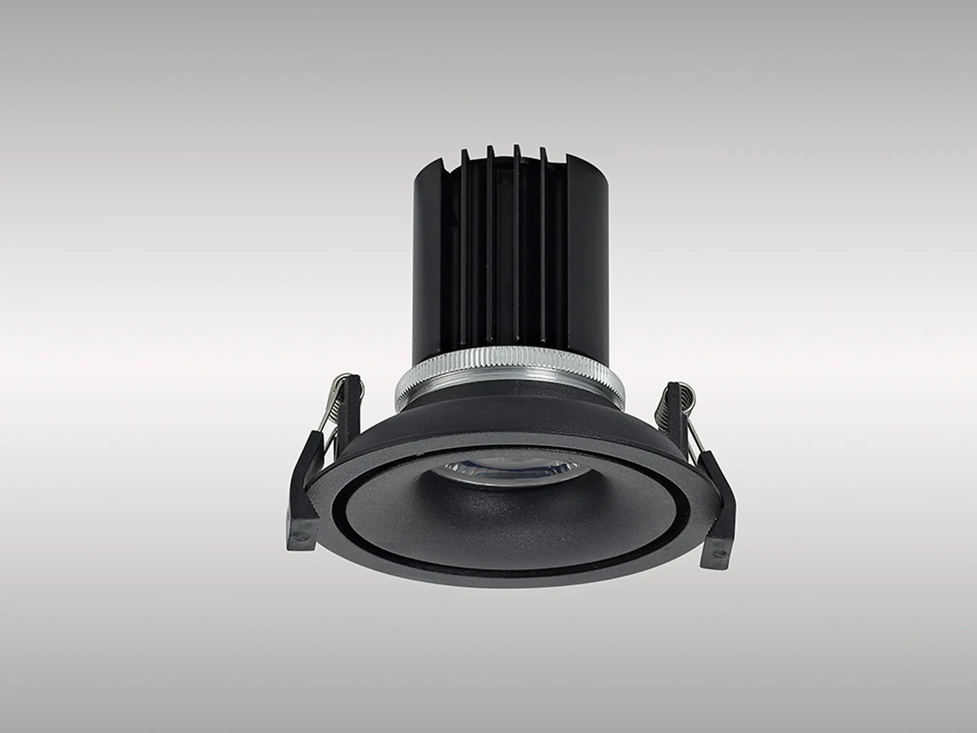DM202136  Bolor 12 Tridonic Powered 12W 2700K 1200lm 24° CRI>90 LED Engine Black/Black Fixed Recessed Spotlight, IP20